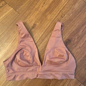 Women's Mauve Pink Seamless Bralette, Medium